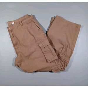 Boulder Creek Trading Pants Mens 42x30 Brown Cargo Straight‎ Leg Workwear